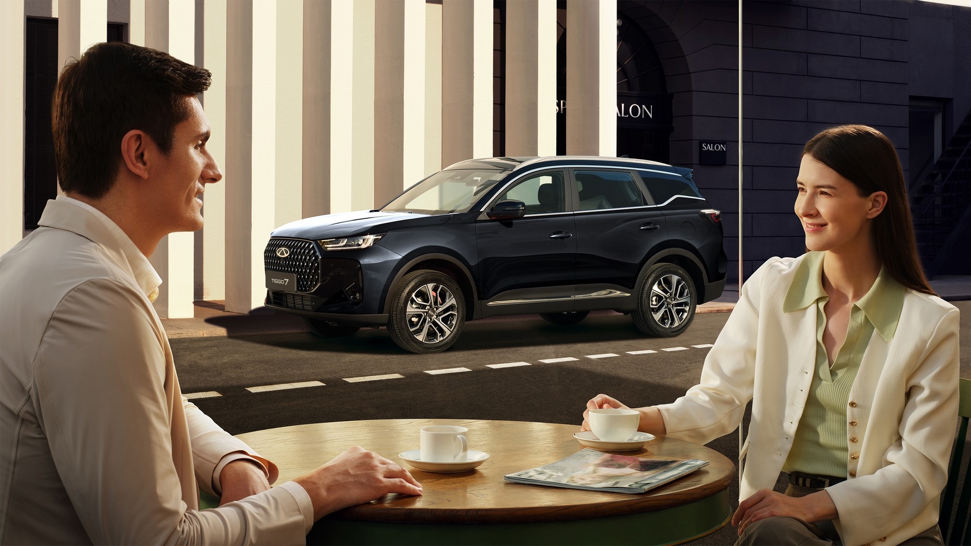 Chery Tiggo 7, Стильный эффектный силуэт