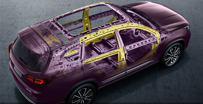 Chery C8, КАРКАС ИЗ ВЫСОКОПРОЧНОЙ СТАЛИ